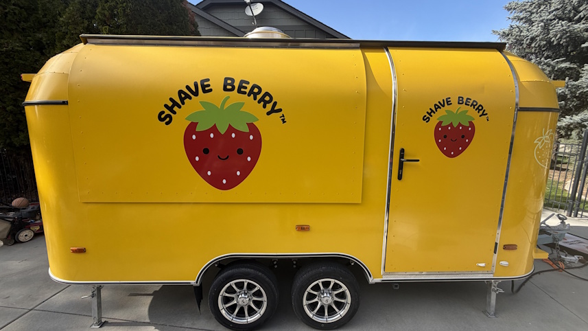 The Shave Berry mobile dessert trailer
